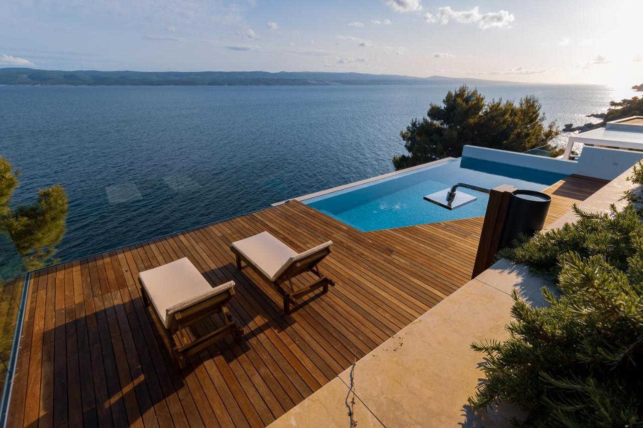Luxury Apartments Villa Ruzmarina With New Heated Infinity Pool And Lounge Area Marusici  Экстерьер фото